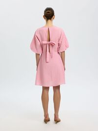 SHORT SLEEVED MINI DRESS, Bleached Mauve, highres