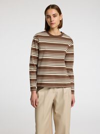 BOXY FIT LONGSLEEVE, Chestnut, highres