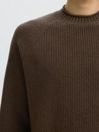 WOOL JUMPER, Turkish Coffee, highres