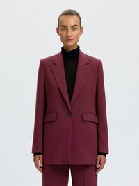 COUPE DÉCONTRACTÉE BLAZER, Tawny Port, highres