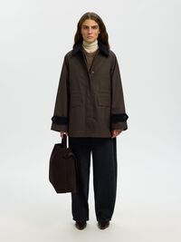 WOOL BLEND CARDIGAN, Dachshund, highres