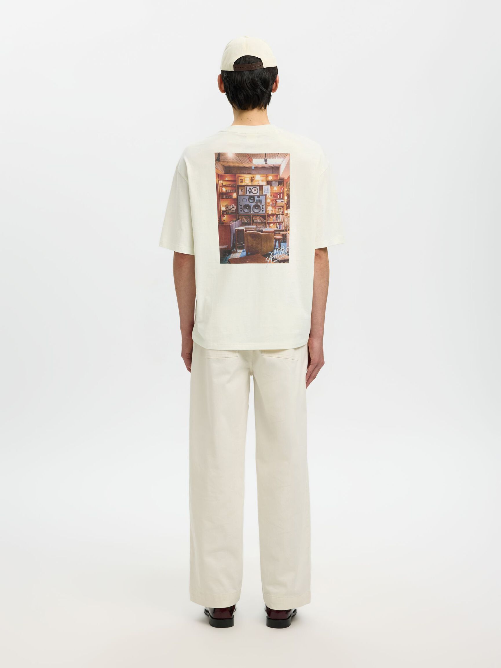 PRINTED T-SHIRT, Egret, highres