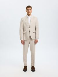 100% LEINEN BLAZER, Sand, highres