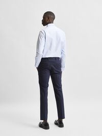 LONG-SLEEVED SLIM FIT SHIRT, Light Blue, highres
