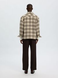 REGULAR FIT OVERSHIRT, Oatmeal, highres
