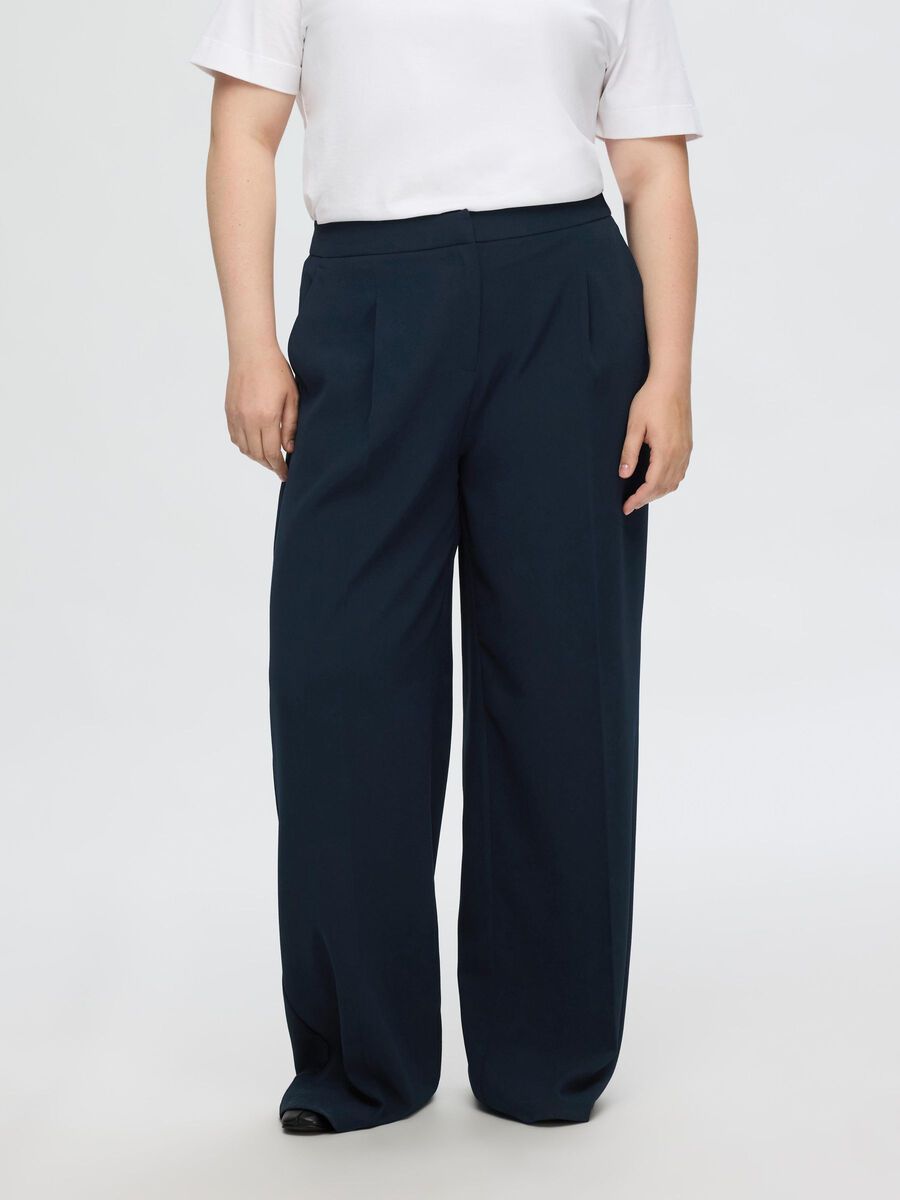 Selected GEWEBTE HOSE MIT WEITEM BEIN, Dark Sapphire, highres - 16089912_DarkSapphire_002.jpg