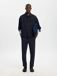 CAMICIA OVER, Dark Sapphire, highres