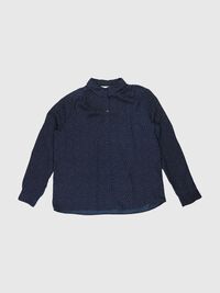 RECYCLED POLYESTER DOTTED SHIRT, Dark Sapphire, highres