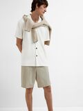Selected GERIBDE CUBAN COLLAR OVERHEMD MET KORTE MOUWEN, Egret, highres - 16090778_Egret_008.jpg