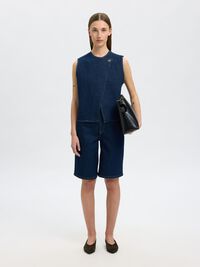 ÄRMELLOSE JEANSWESTE, Dark Blue Denim, highres