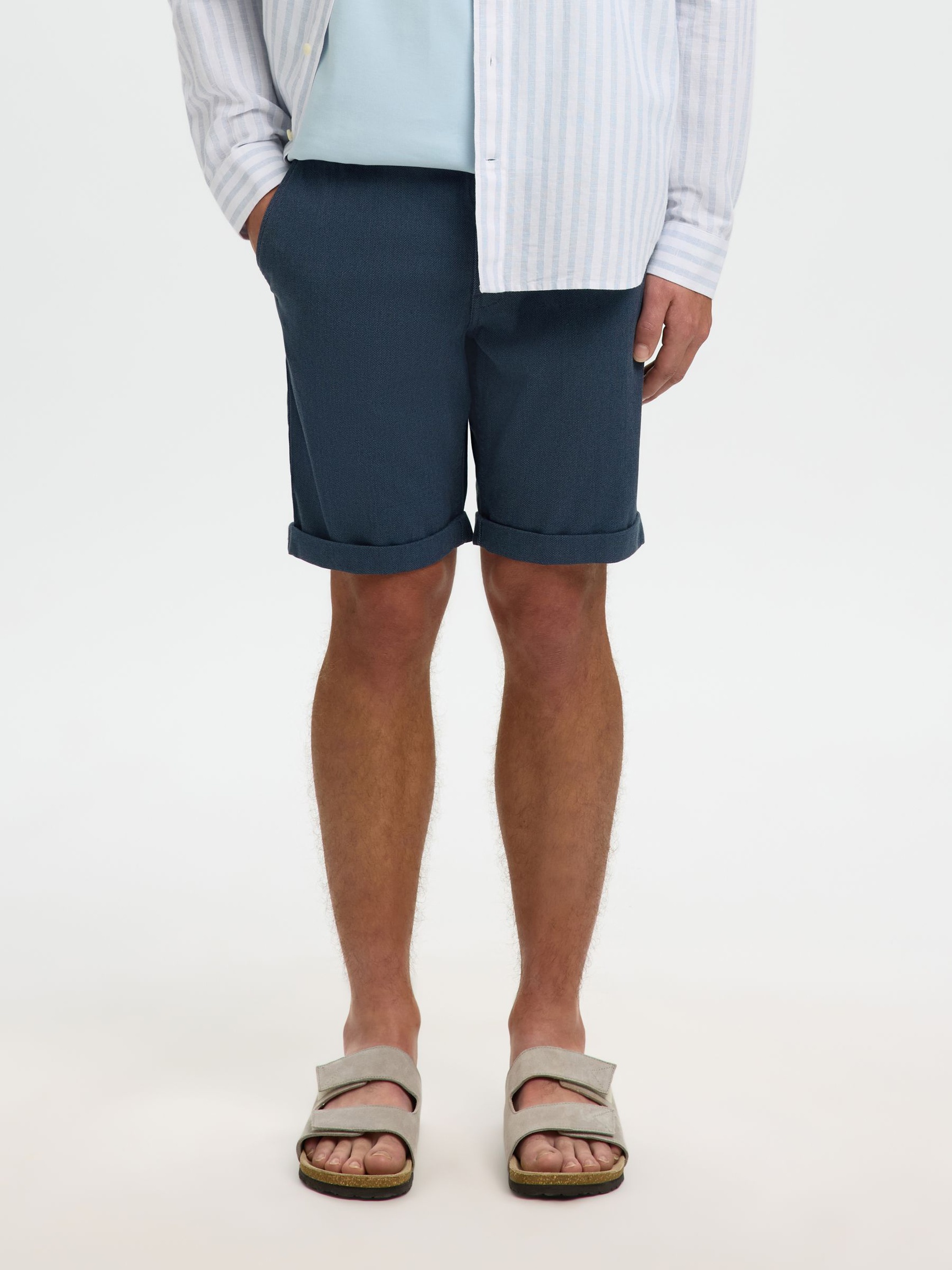 BOMULL FLEX SHORTS, Dark Sapphire, highres