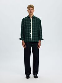 CHECKED CORDUROY SHIRT, Pine Grove, highres