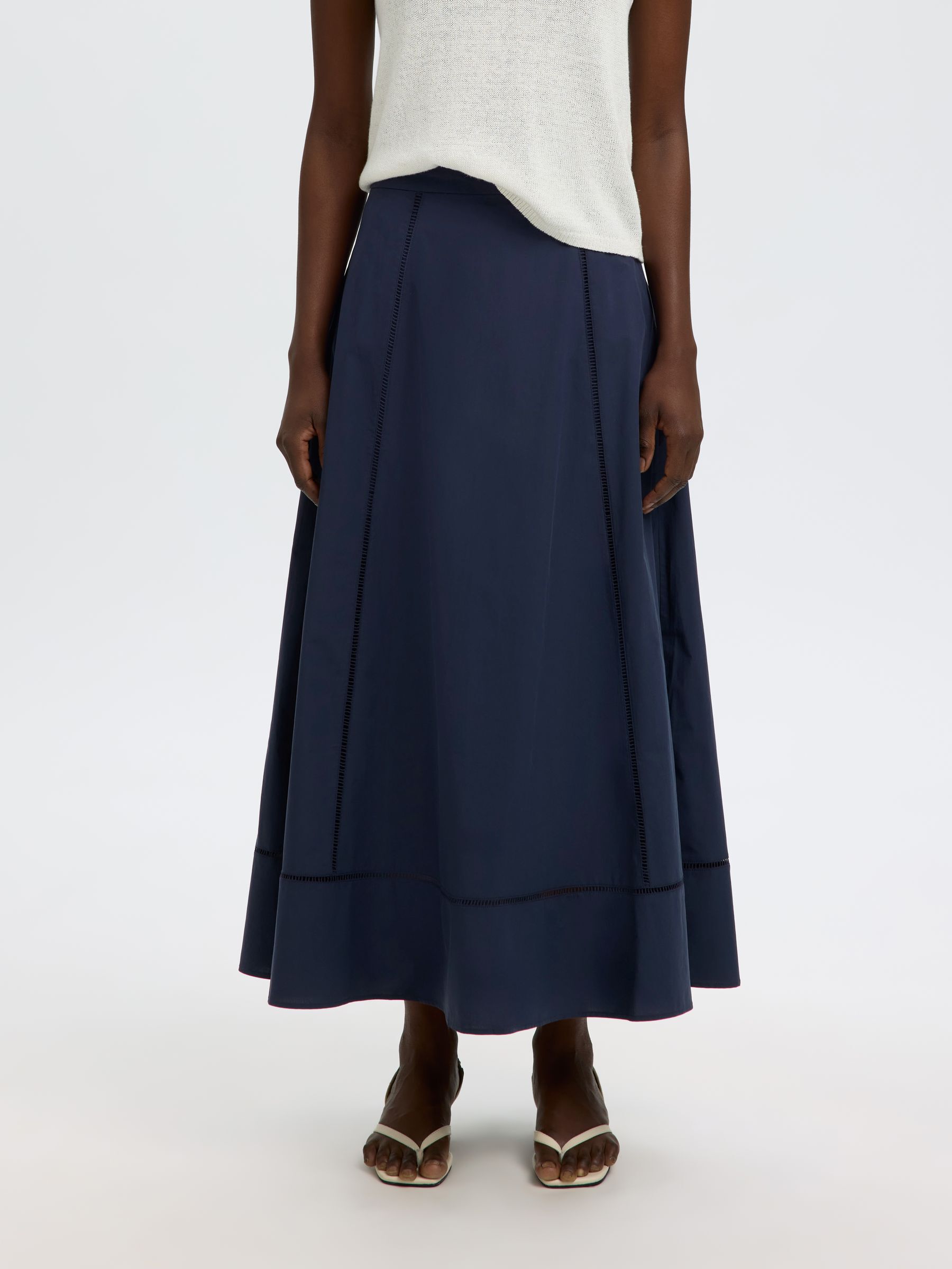 KATOENEN MAXI ROK, Dark Sapphire, highres