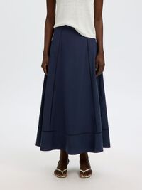 KATOENEN MAXI ROK, Dark Sapphire, highres