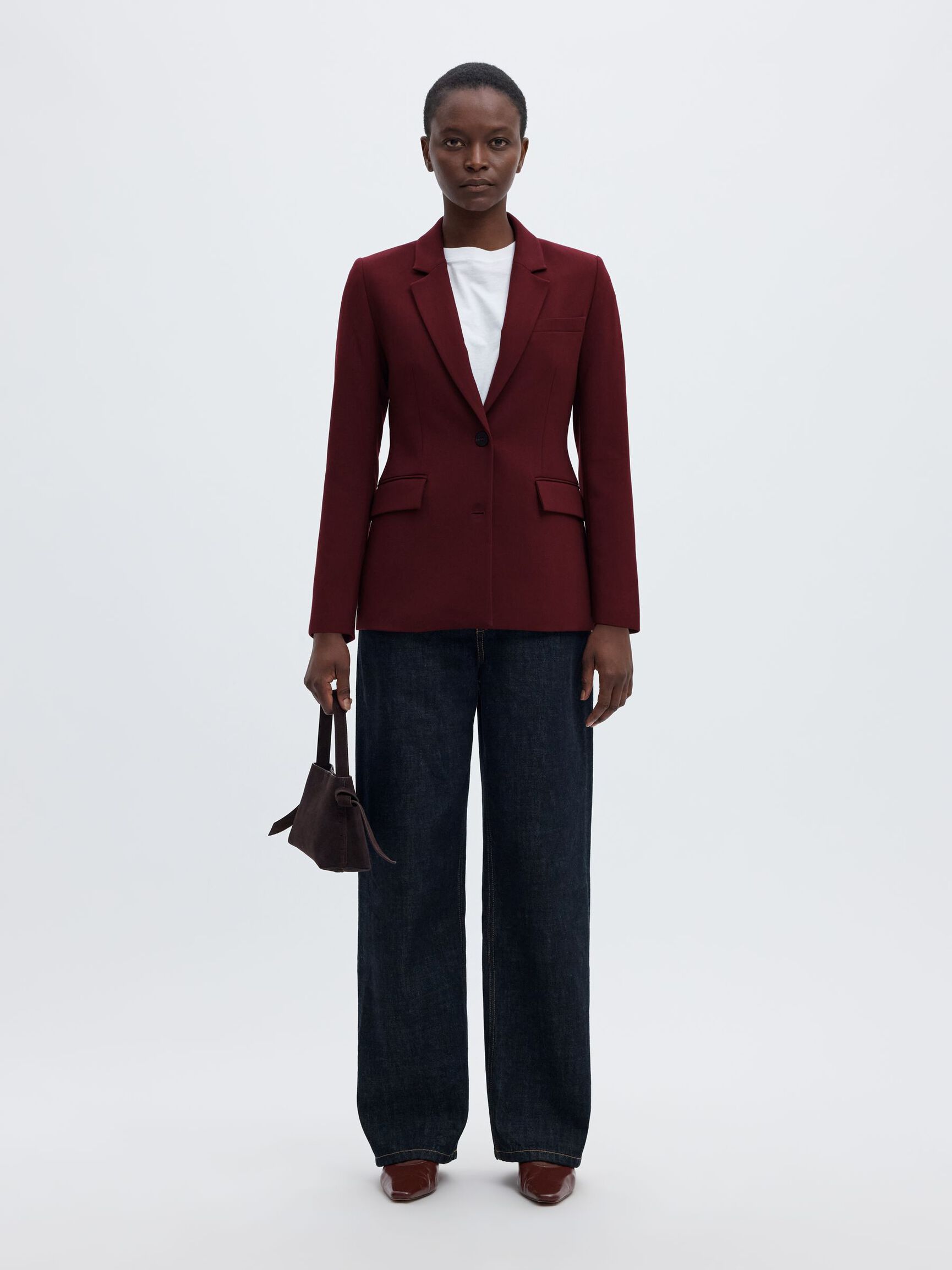 CLASSIC FIT BLAZER, Tawny Port, highres