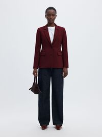 CLASSIC FIT BLAZER, Tawny Port, highres