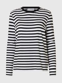 GESTREIFTES LONGSLEEVE, Black, highres