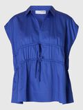Selected VORN GEBUNDENES TOP MIT V-AUSSCHNITT, Dazzling Blue, highres - 16097800_DazzlingBlue_001.jpg