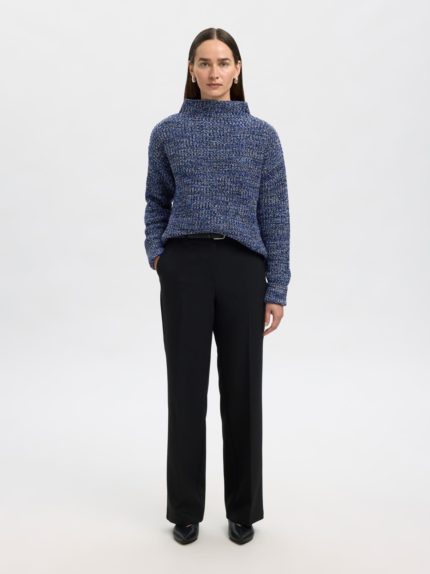 OVERSIZED PULLOVER, Dazzling Blue, highres