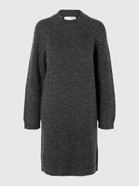 LAINE MÉLANGÉE MINI-ROBE, Volcanic Ash, highres