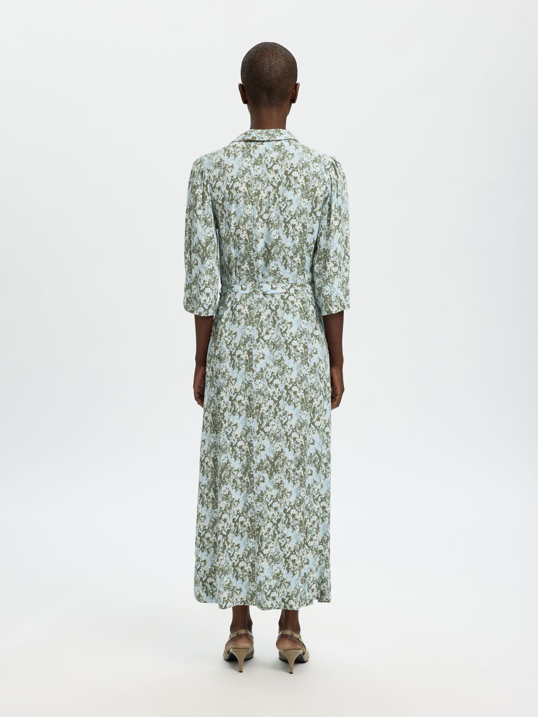 VESTITO LUNGO, Deep Lichen Green, highres