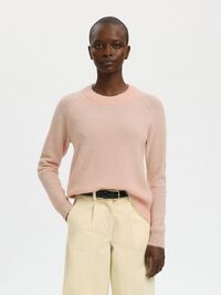 WOOL BLEND JUMPER, Pale Dogwood, highres