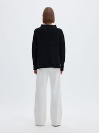 PULLOVER, Black, highres