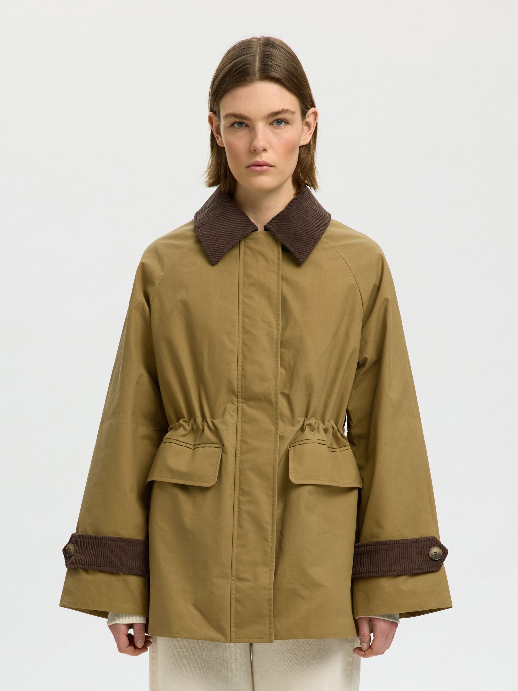 GEWACHSTE BAUMWOLL JACKE, Tigers Eye, highres