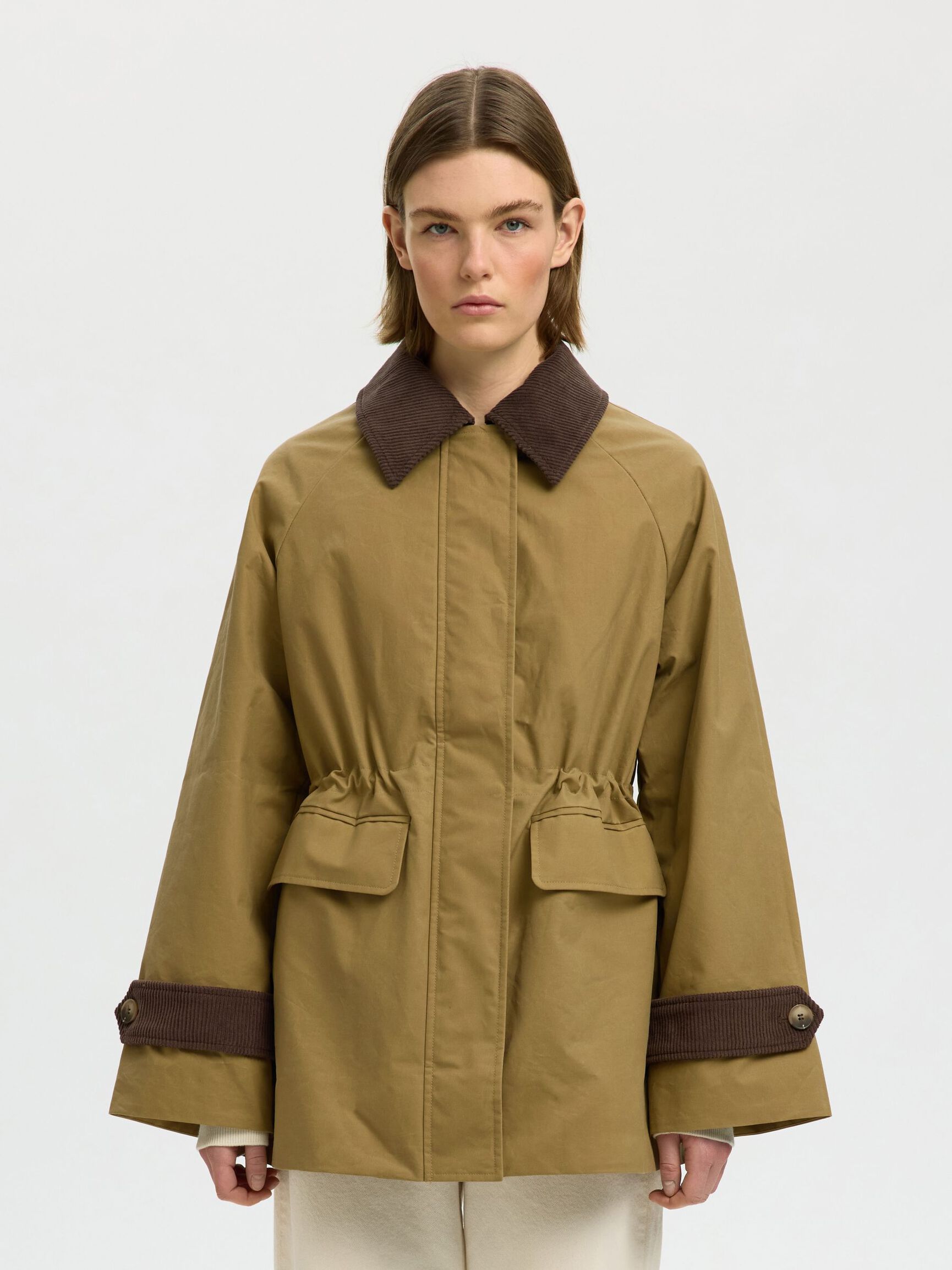 GEWACHSTE BAUMWOLL JACKE, Tigers Eye, highres