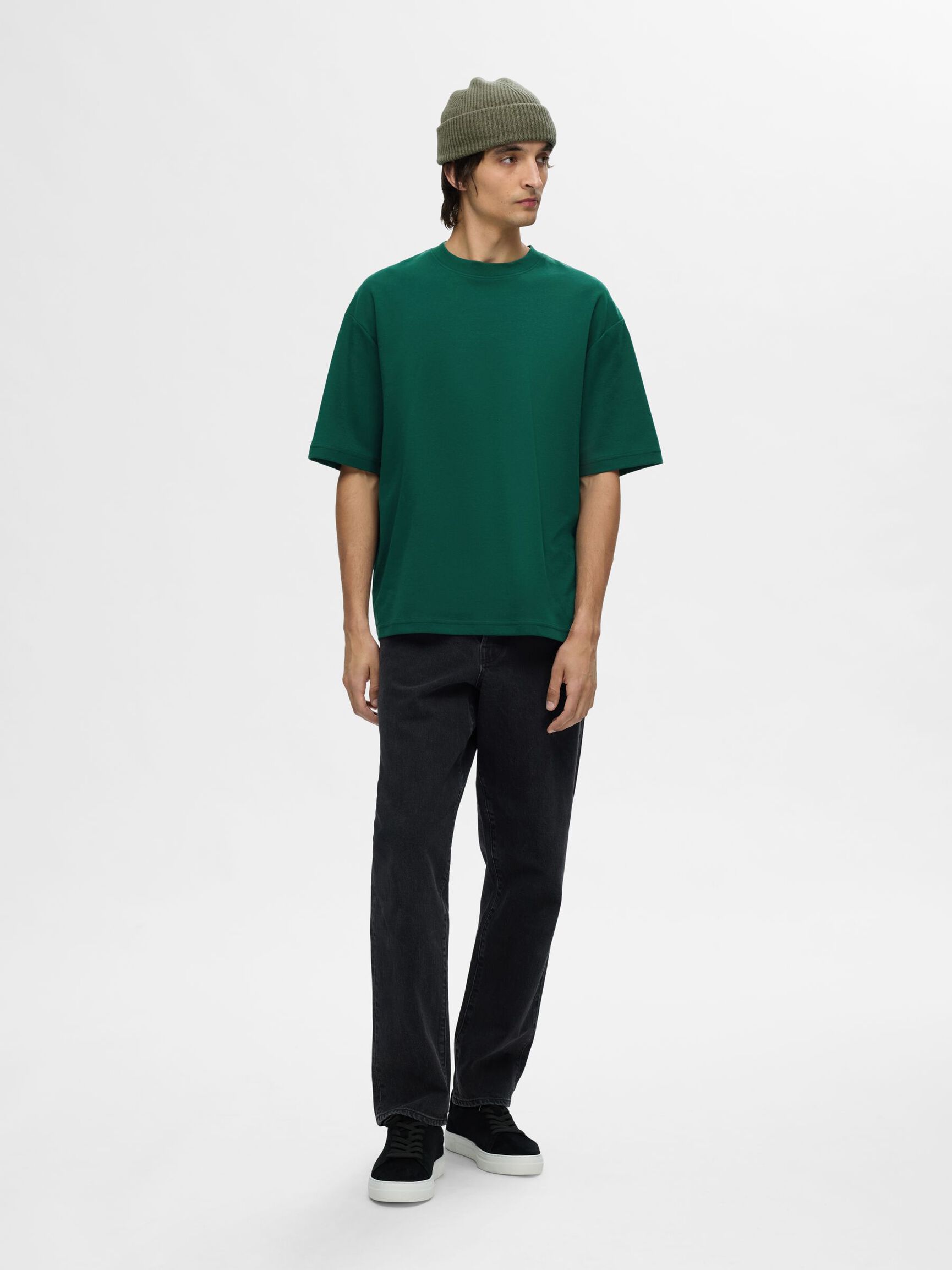 LOOSE FIT T-SHIRT, Rain Forest, highres