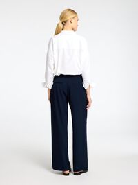 EFECTO PLEGADO, MEZCLA DE VISCOSA PANTALONES, Dark Sapphire, highres