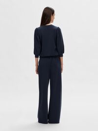 PUFF SLEEVE SWEATSHIRT, Dark Sapphire, highres