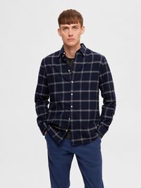 FLANNEL SHIRT, Dark Sapphire, highres