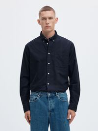 OXFORD LONG SLEEVED SHIRT, Sky Captain, highres