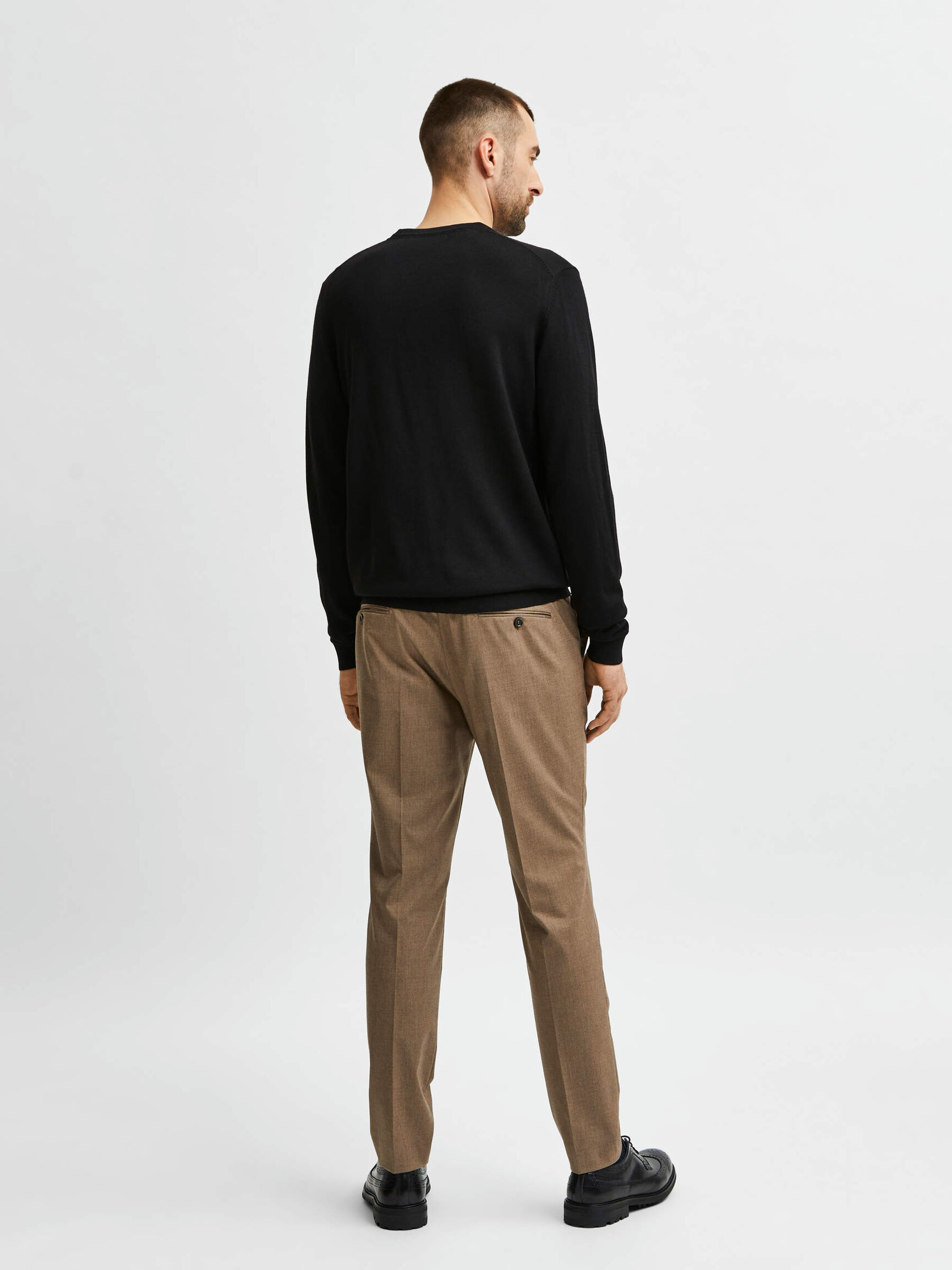 LANGÄRMELIGER PULLOVER, Black, highres