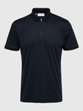 Selected ZIPPER POLO SHIRT, Sky Captain, highres - 16079026_SkyCaptain_001.jpg
