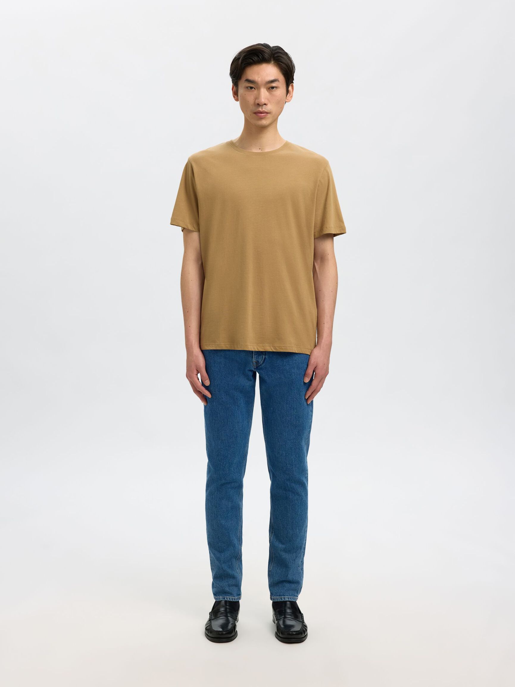 175 SLIM FIT JEANS, Medium Blue Denim, highres