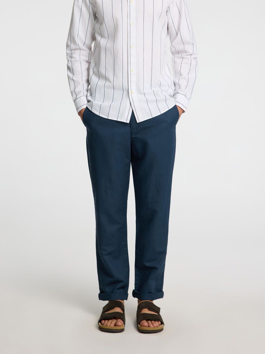 Selected 196 STRAIGHT FIT LEINENMIX HOSE, Stratified Sea, highres - 16096754_StratifiedSea_003.jpg