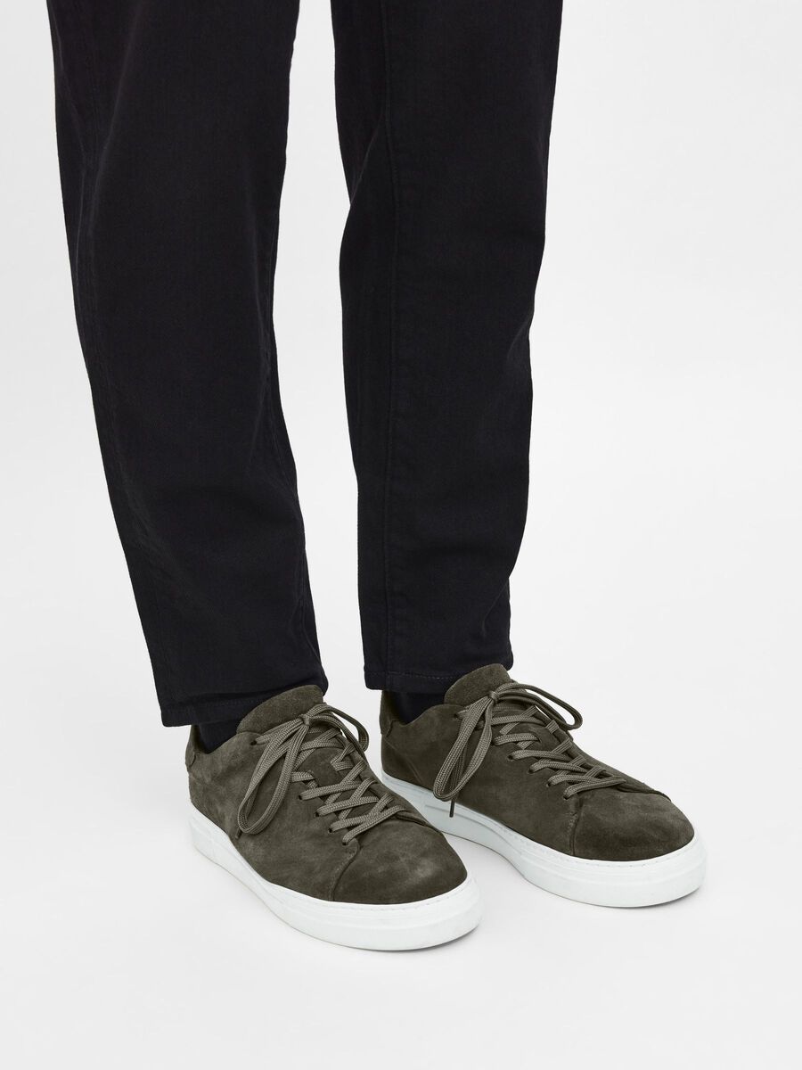Selected CHUNKY SUEDE  TRAINERS, White, highres - 16095934_White_003.jpg