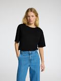 Selected LINEN T-SHIRT, Black, highres - 16090089_Black_008.jpg