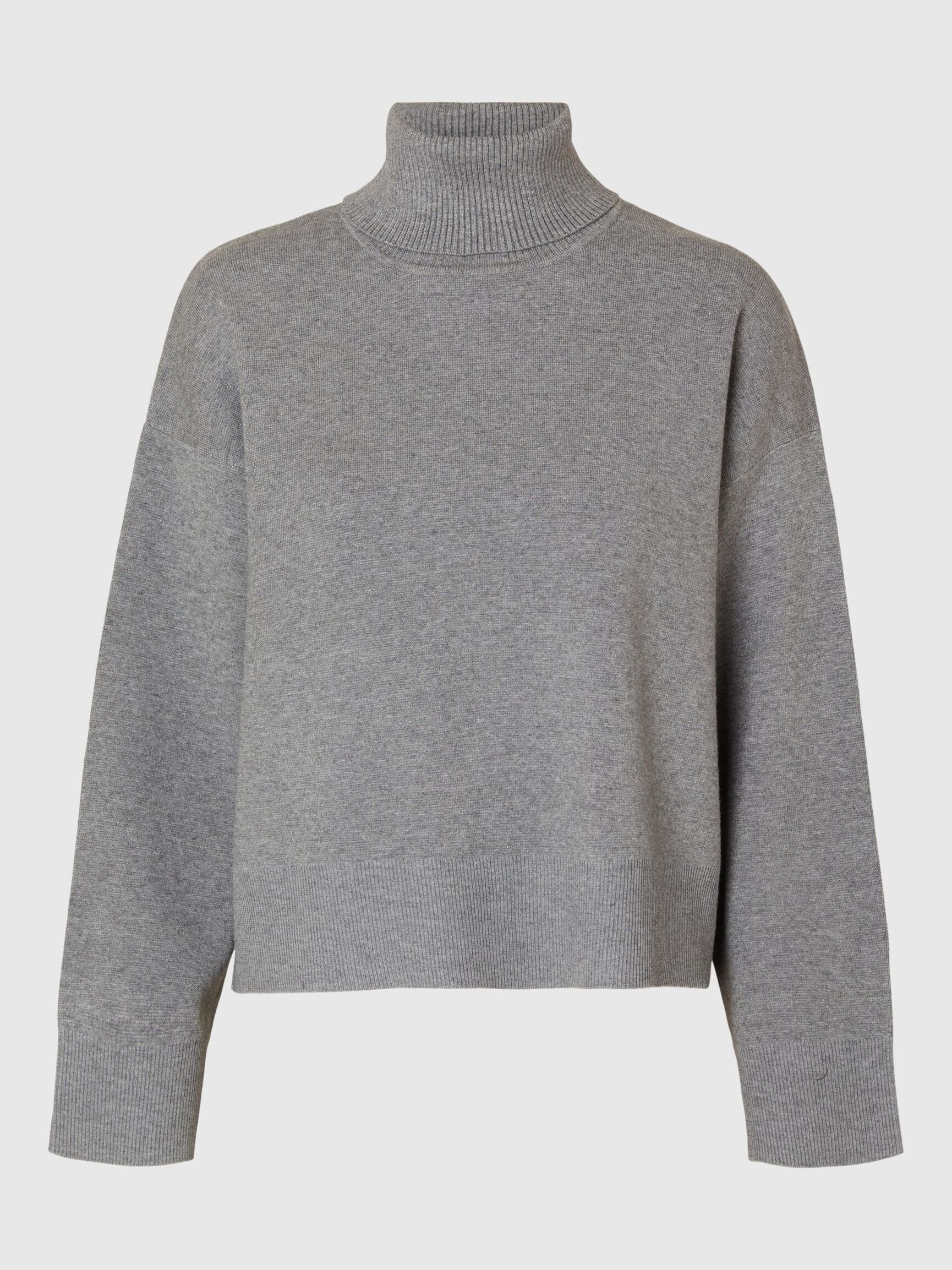 DZIERGANY SWETER, Medium Grey Melange, highres