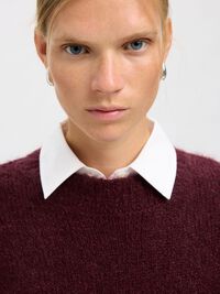 WOOL BLEND  PULLOVER, Fig, highres