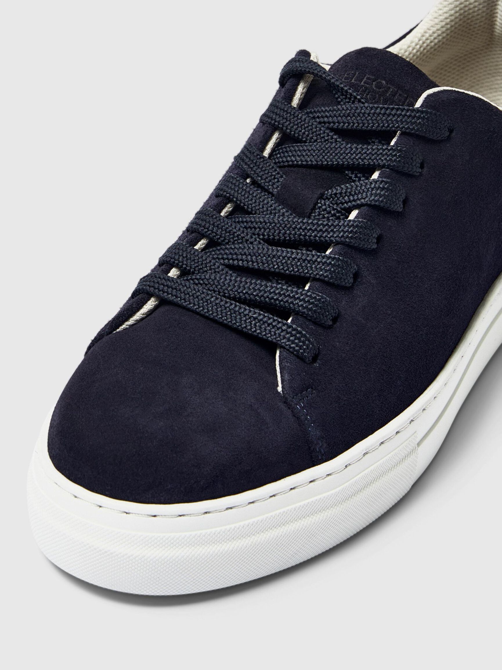 CHUNKY SUEDE  TRAINERS, Dark Navy, highres