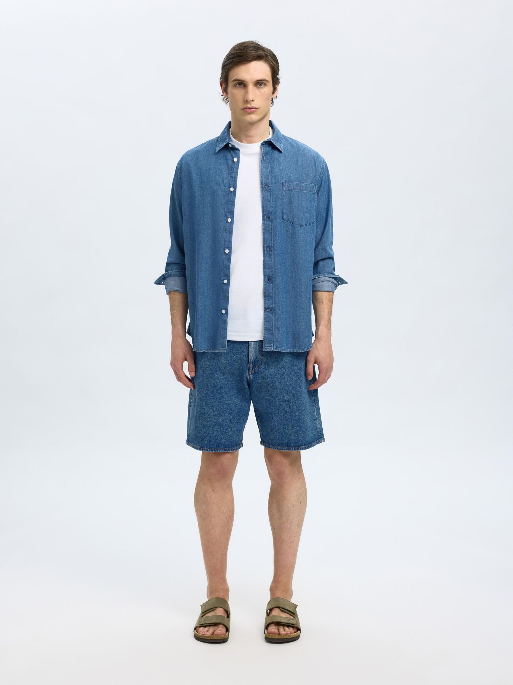 FARKKUSHORTSIT, Medium Blue Denim, highres