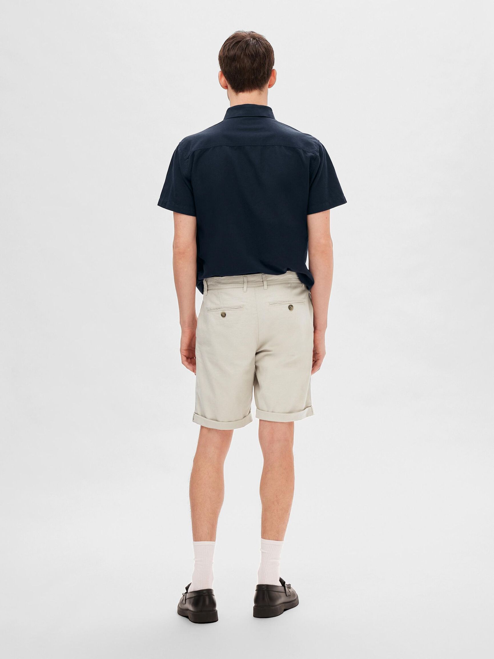 COTTON FLEX SHORTS, Pure Cashmere, highres