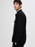 Selected LONG-SLEEVED LINEN BLEND OVERSHIRT, Black, highres - 16092244_Black_008.jpg