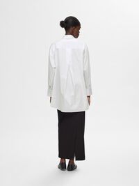 OVERSIZED LONG SLEEVED SHIRT, Bright White, highres