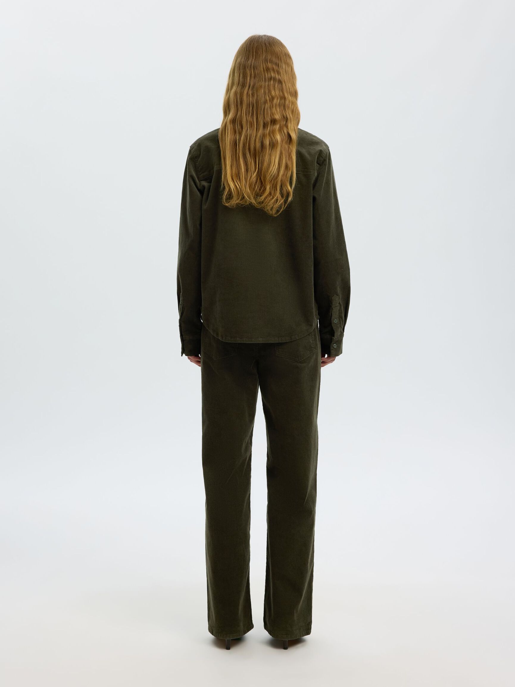 REGULAR FIT CORDUROY SHIRT, Deep Depths, highres