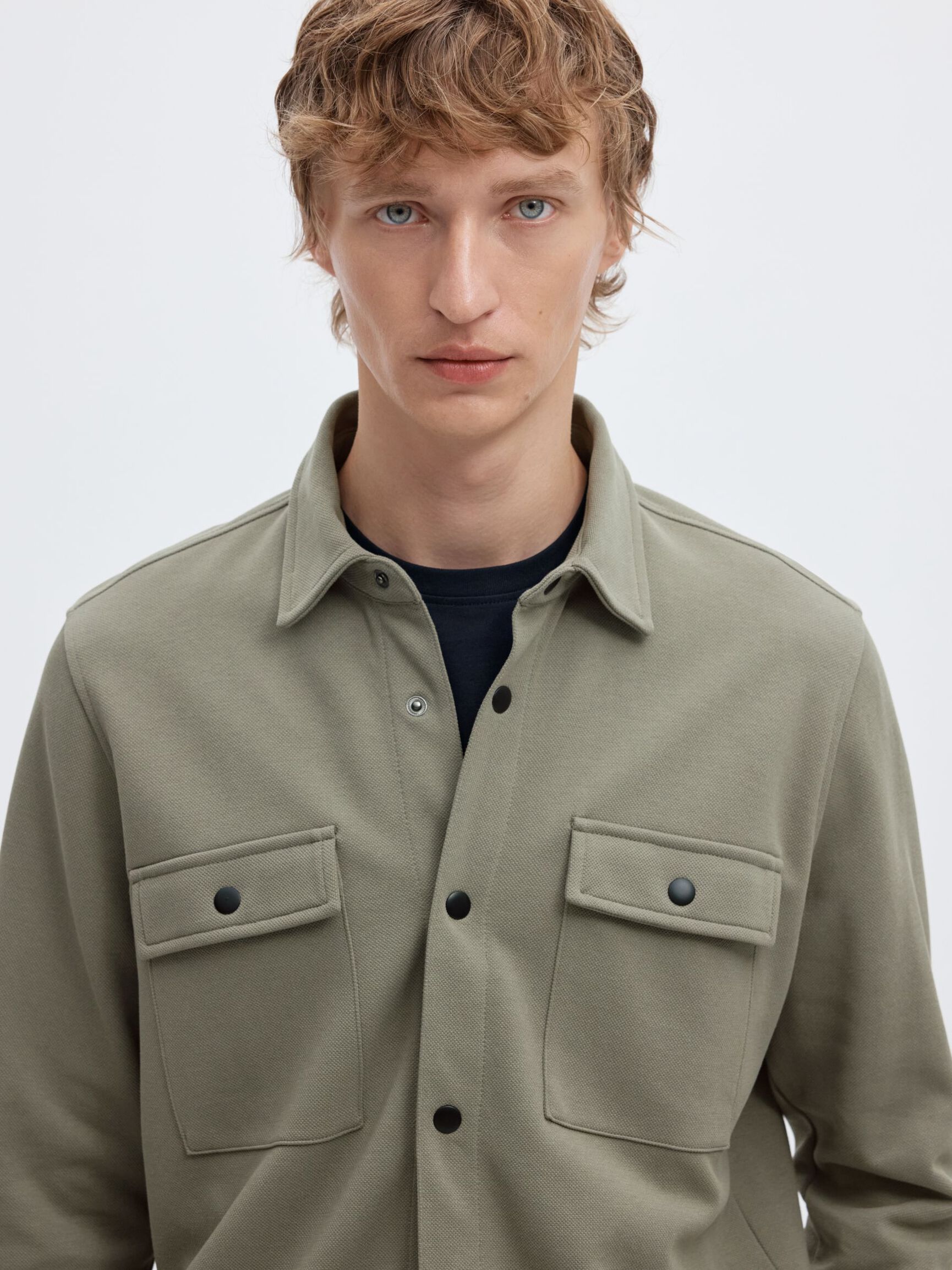 CLASSIC OVERSHIRT, Vetiver, highres