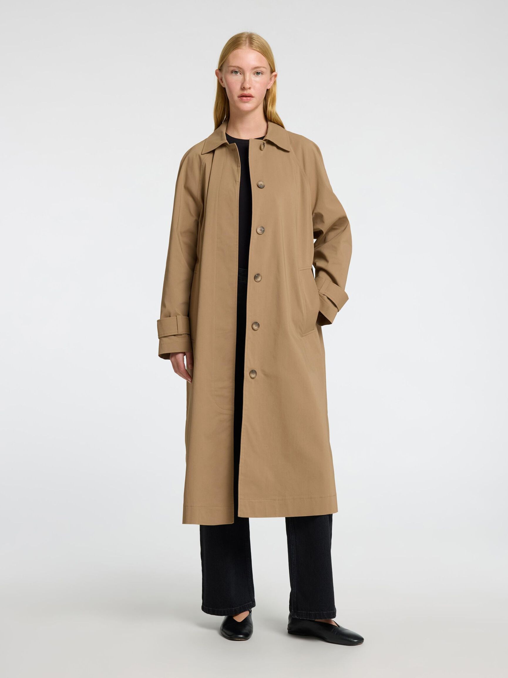 TAILORED LONG COAT, Sepia Tint, highres